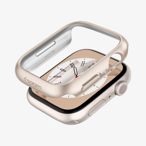 ACS05458 - Apple Watch Ultra (Apple Watch (49mm)) Case Thin Fit in black showing the front